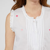 JOSIE HEART COTTON NIGHTGOWN - Lenora