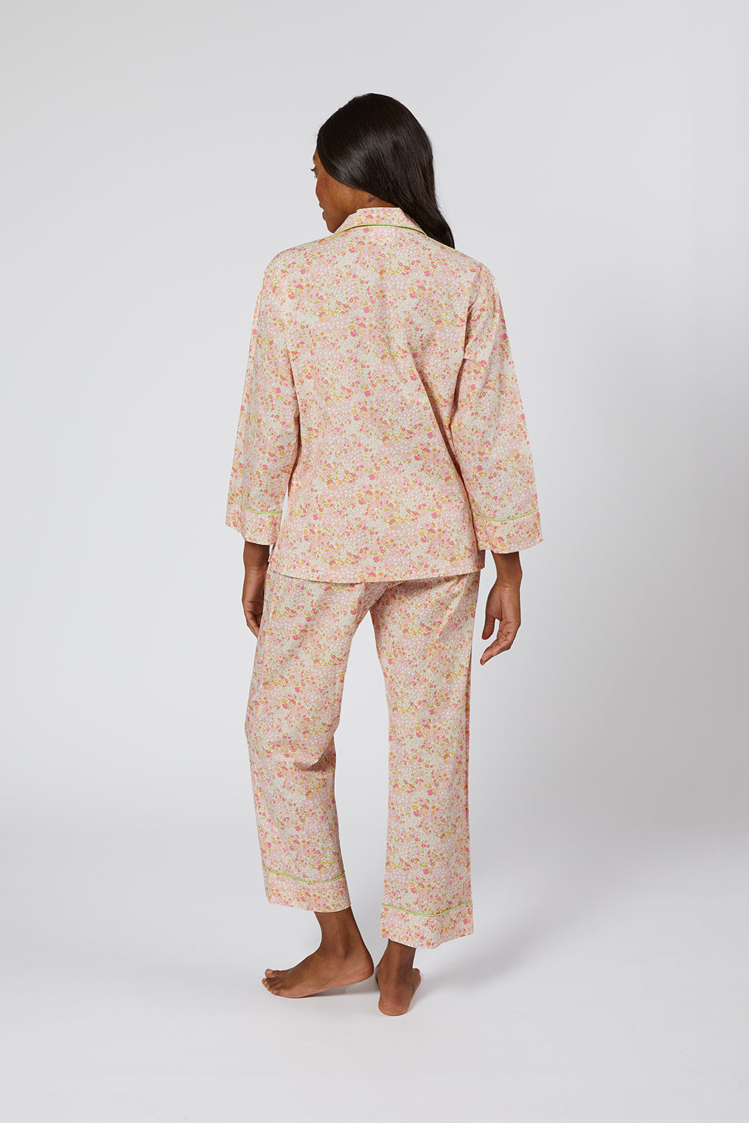 CLASSIC COTTON PAJAMAS IN PINK LIBERTY FLORAL - Lenora