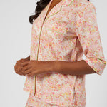 CLASSIC COTTON SHORT PAJAMAS IN PINK LIBERTY - Lenora