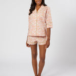 CLASSIC COTTON SHORT PAJAMAS IN PINK LIBERTY - Lenora