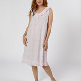 LILY COTTON RUFFLE NIGHTGOWN - Lenora