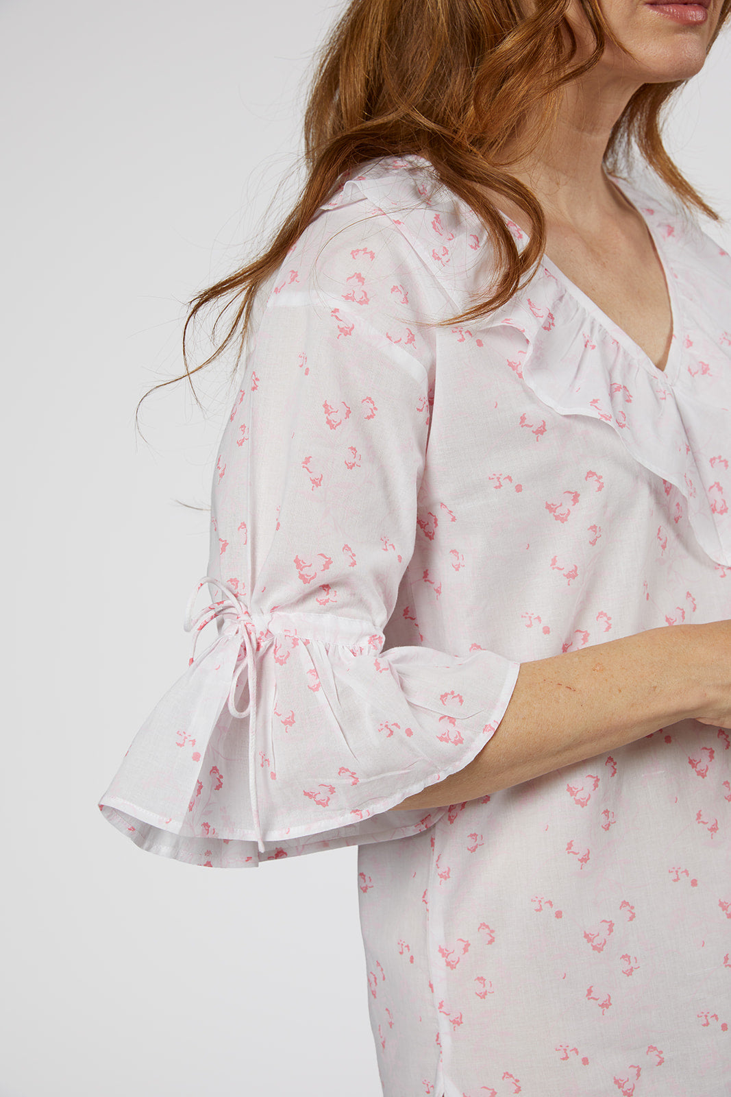 LILY COTTON POET NIGHTSHIRT - Lenora