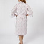 LILY COTTON RUFFLE ROBE - Lenora