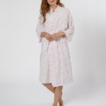 LILY COTTON RUFFLE ROBE - Lenora