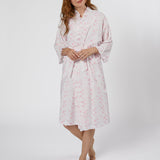 LILY COTTON RUFFLE ROBE - Lenora