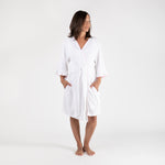 LIZA POINTELLE COTTON ROBE - Lenora