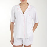 LIZA POINTELLE COTTON SHORT PAJAMAS - Lenora