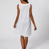 LULIE COTTON RUFFLE NIGHTGOWN - Lenora