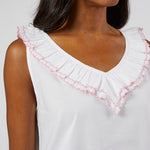 LULIE COTTON RUFFLE NIGHTGOWN - Lenora