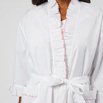 LULIE COTTON RUFFLE ROBE - Lenora