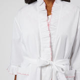 LULIE COTTON RUFFLE ROBE - Lenora