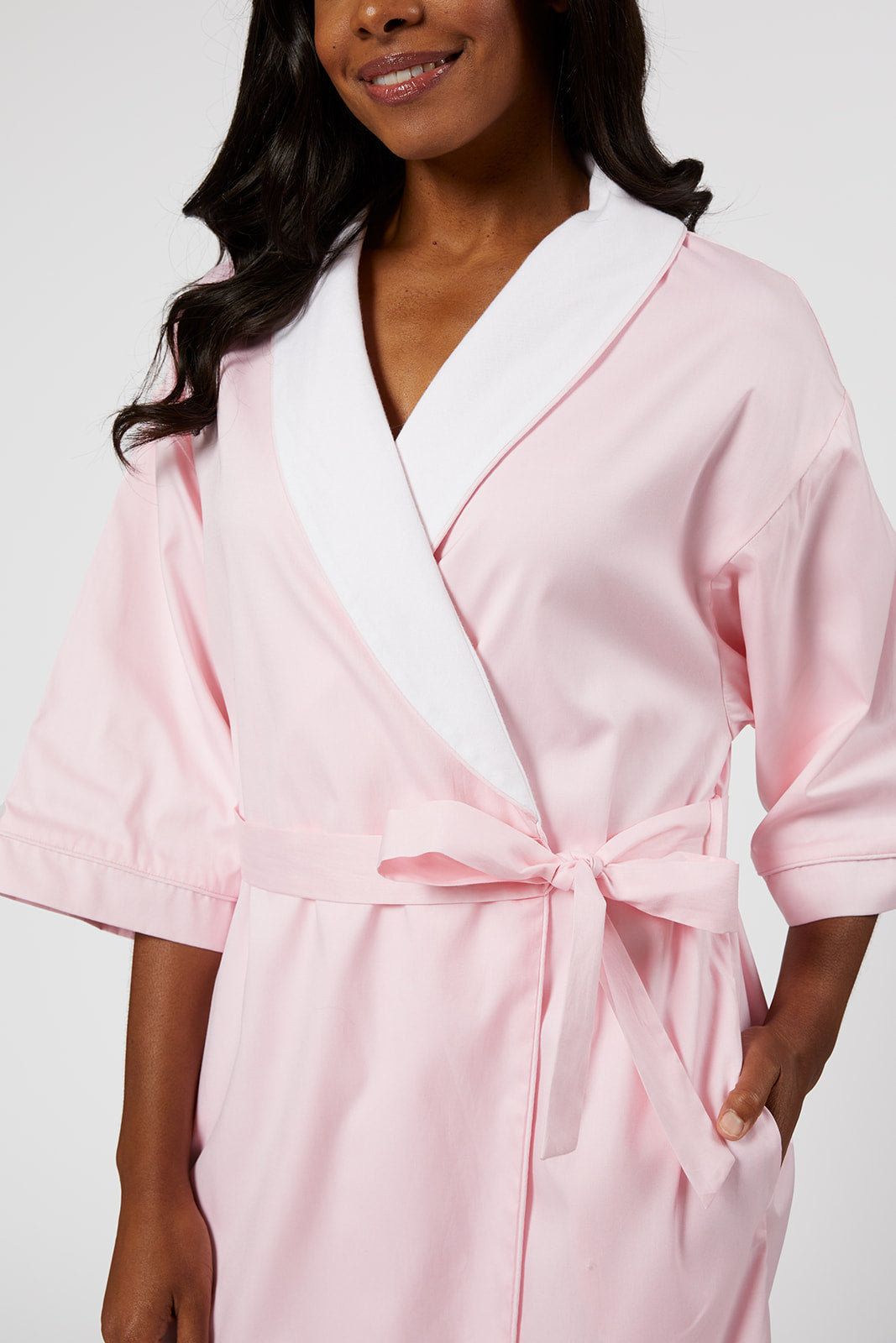 RACHAEL COTTON ROBE - Lenora