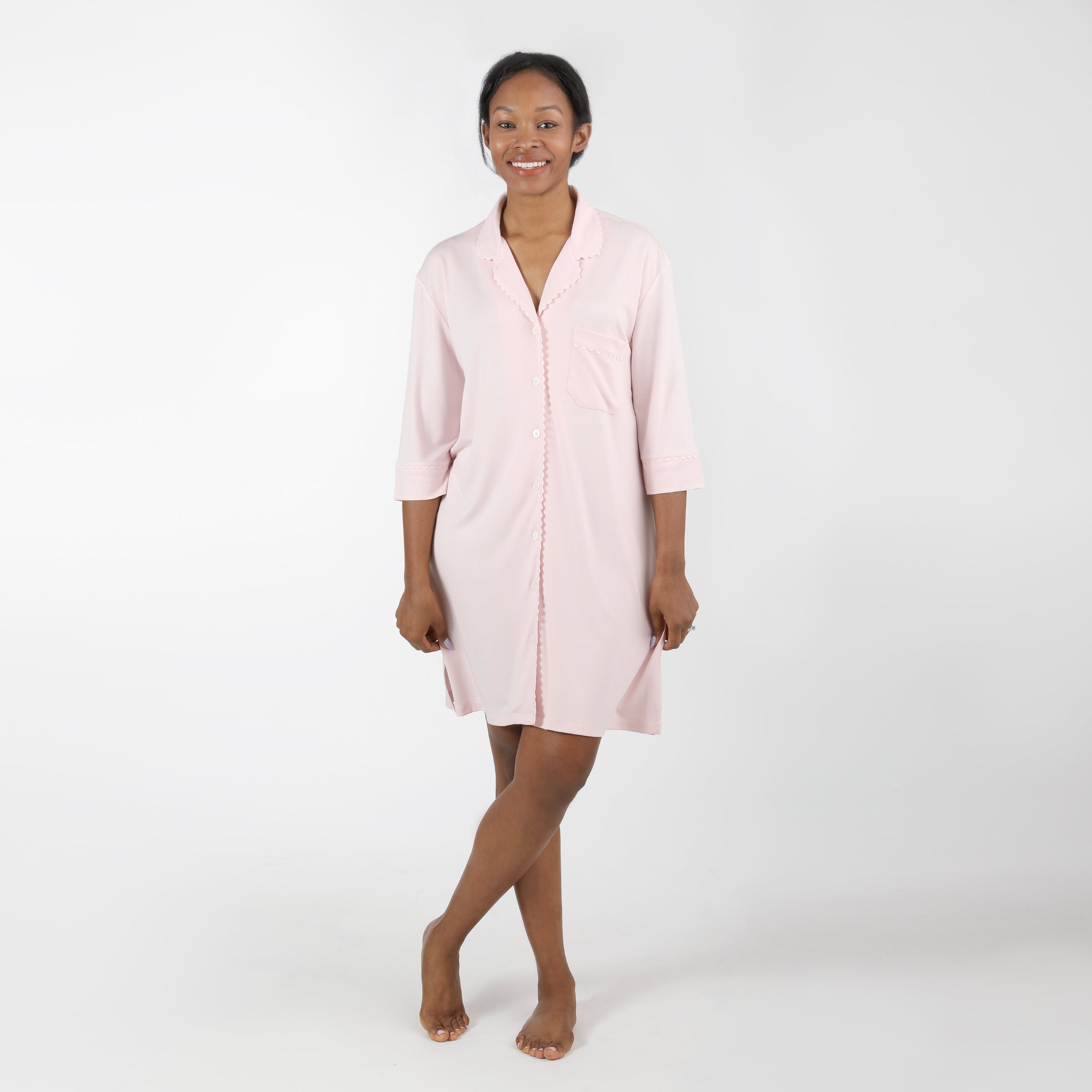 WYNNE MODAL KNIT NIGHTSHIRT - Lenora