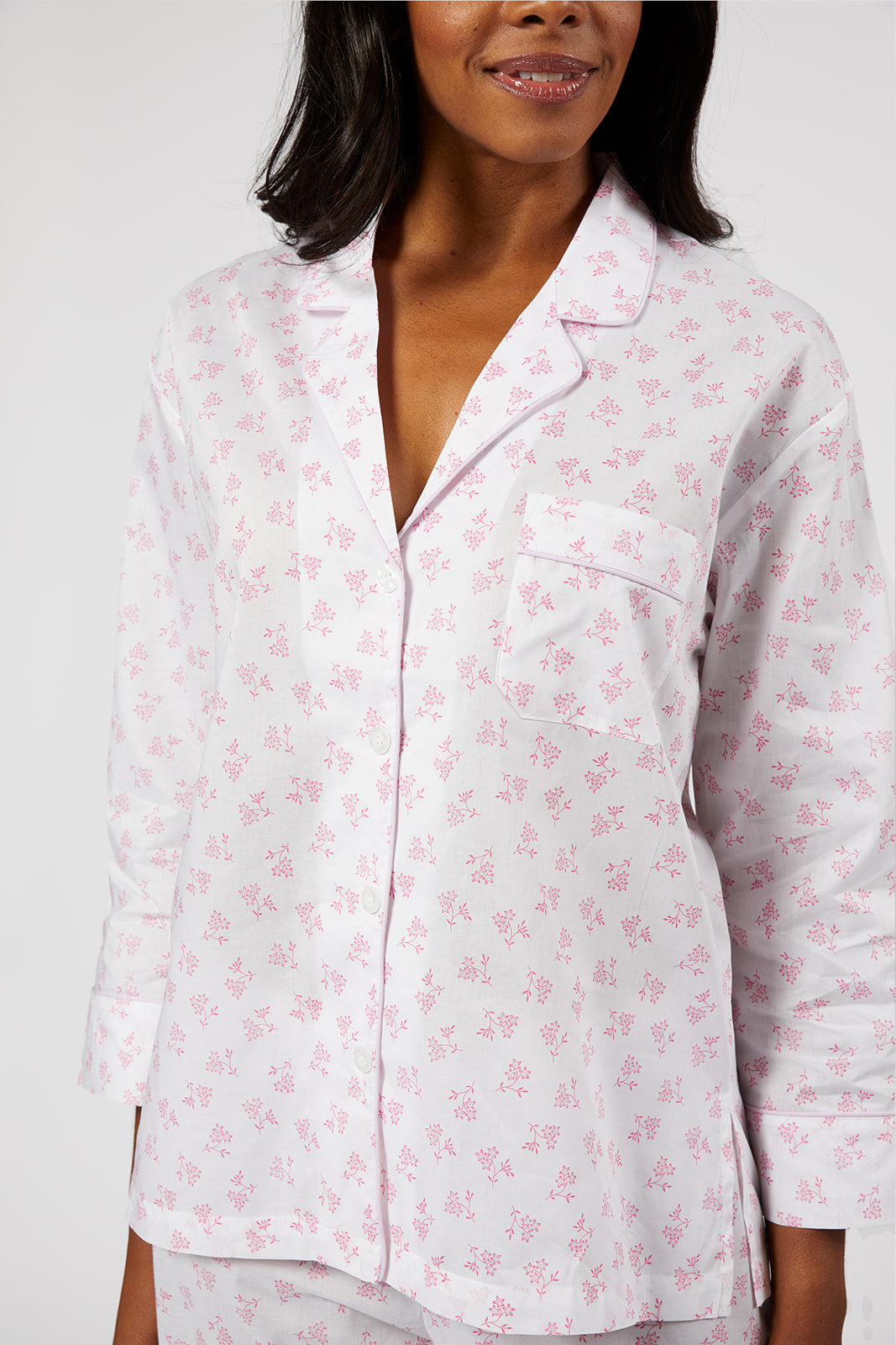 CLASSIC COTTON PAJAMAS IN VIVIAN FLORAL - Lenora