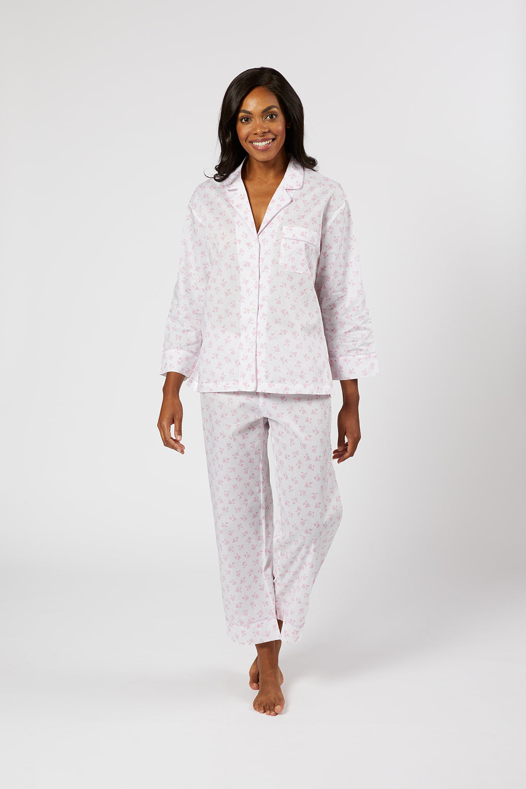 CLASSIC COTTON PAJAMAS IN VIVIAN FLORAL - Lenora