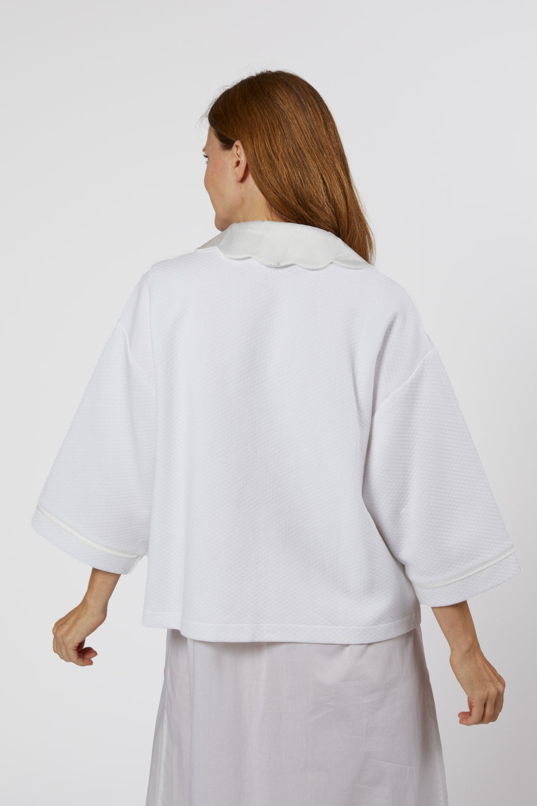 HELEN COTTON BEDJACKET - Lenora