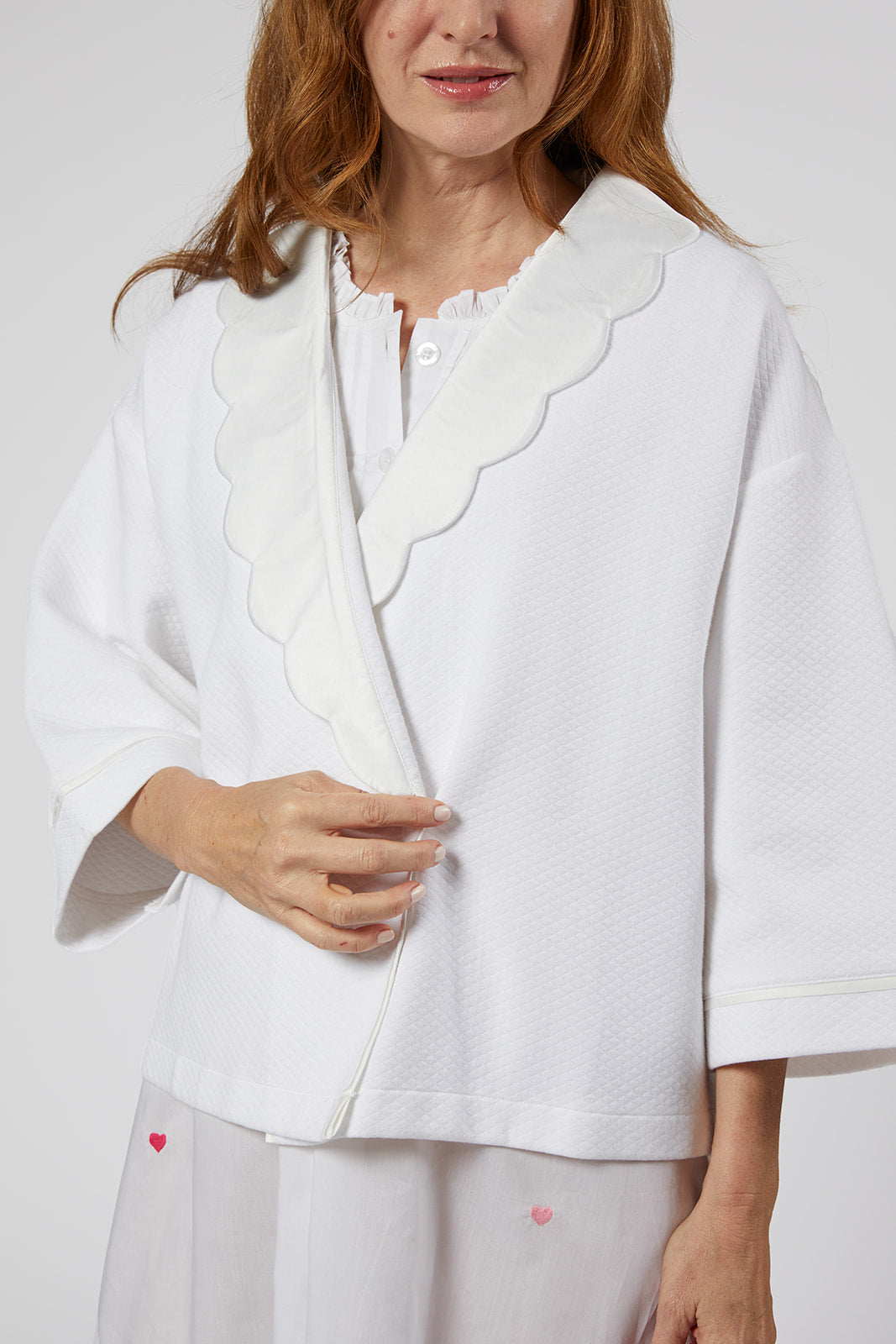 HELEN COTTON BEDJACKET - Lenora