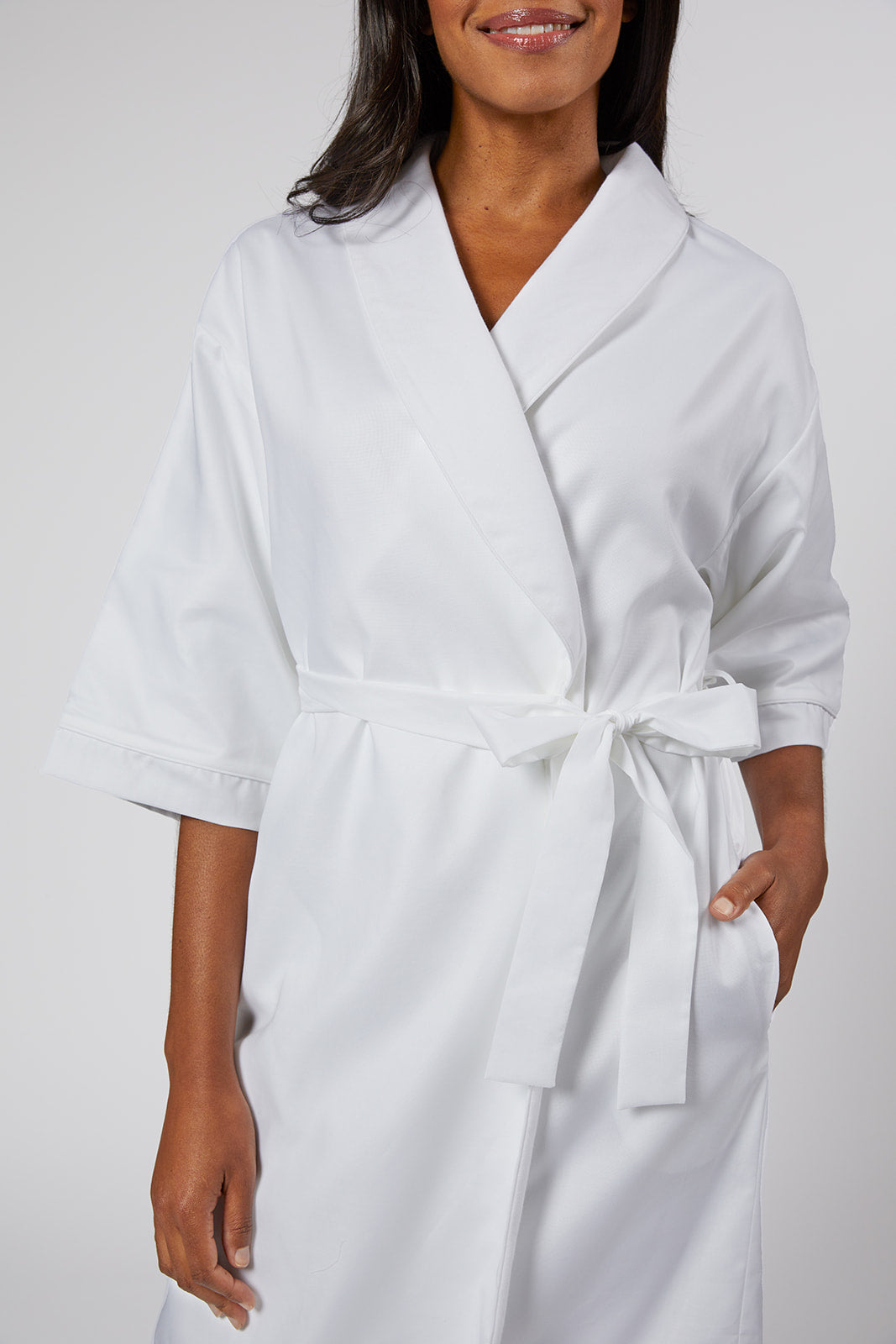 RACHAEL COTTON ROBE - Lenora