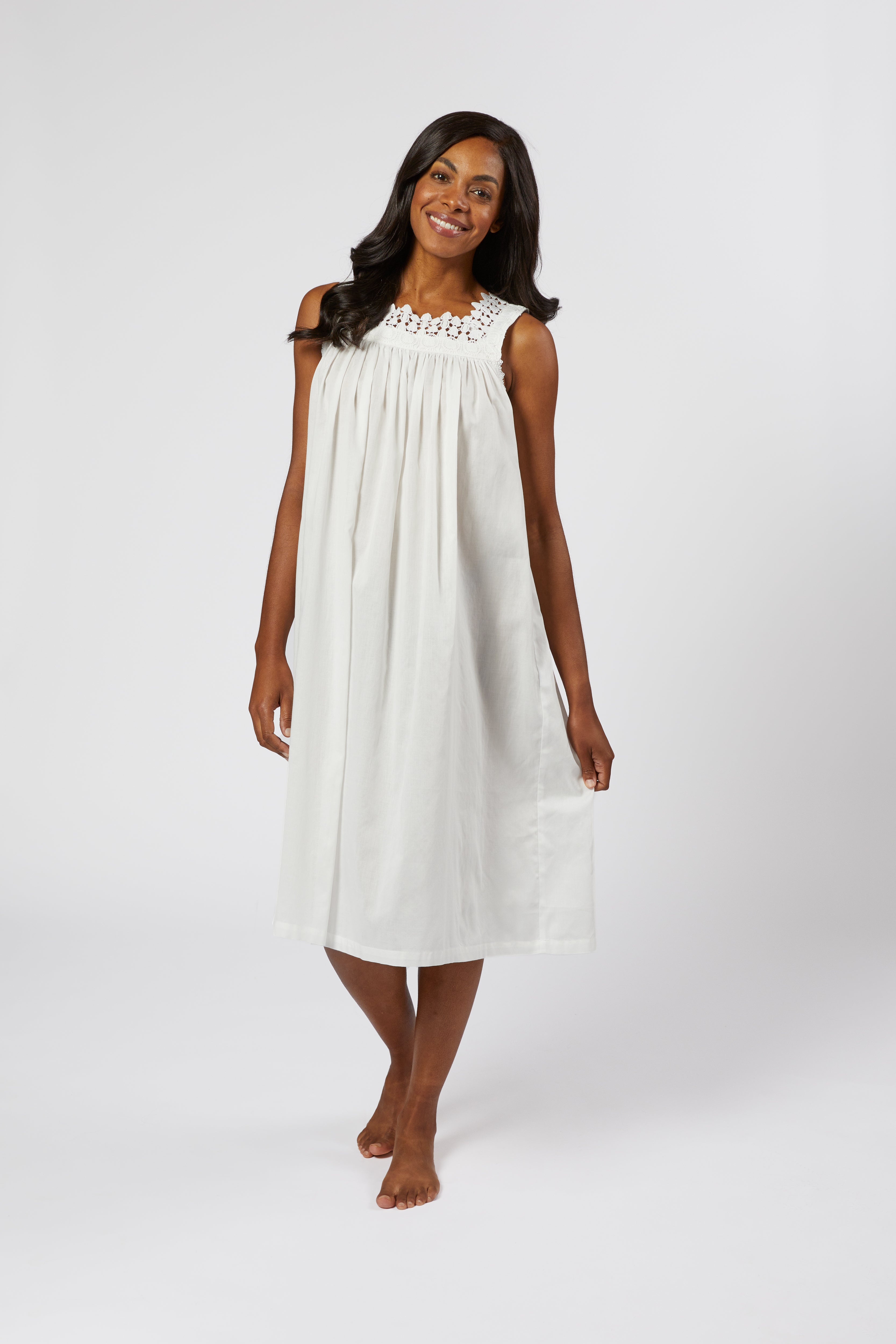 TRUDIE COTTON NIGHTGOWN - Lenora