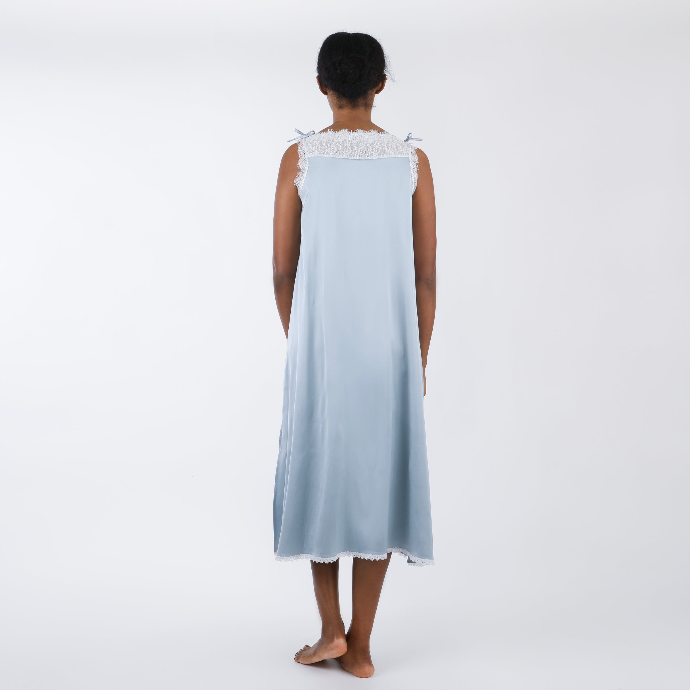 CHLOE SATIN NIGHTGOWN - Lenora