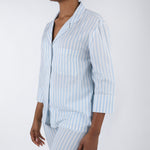 CLASSIC COTTON STRIPED CAPRI PAJAMAS - Lenora