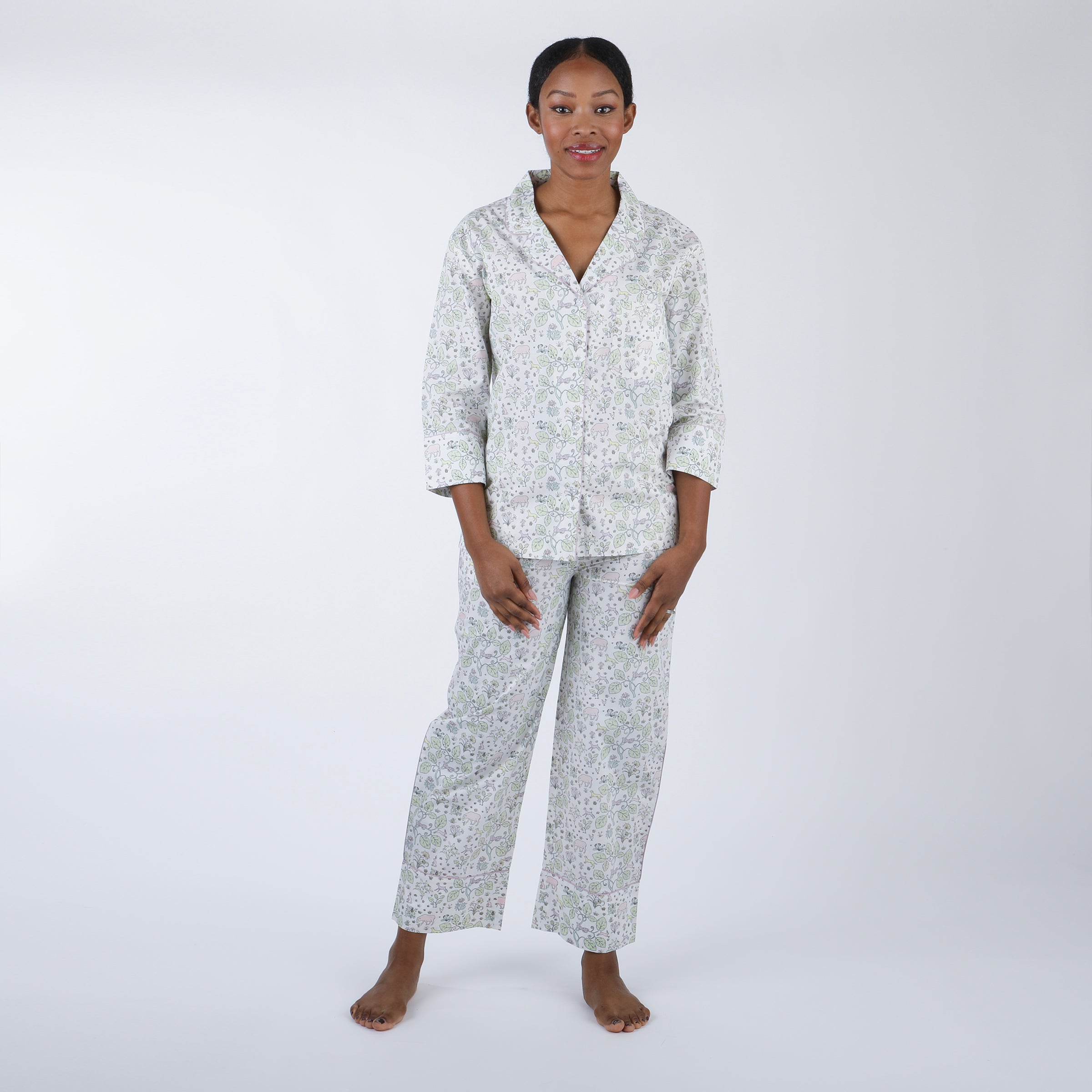 CLASSIC COTTON PAJAMAS IN EMMIE FLORAL - Lenora
