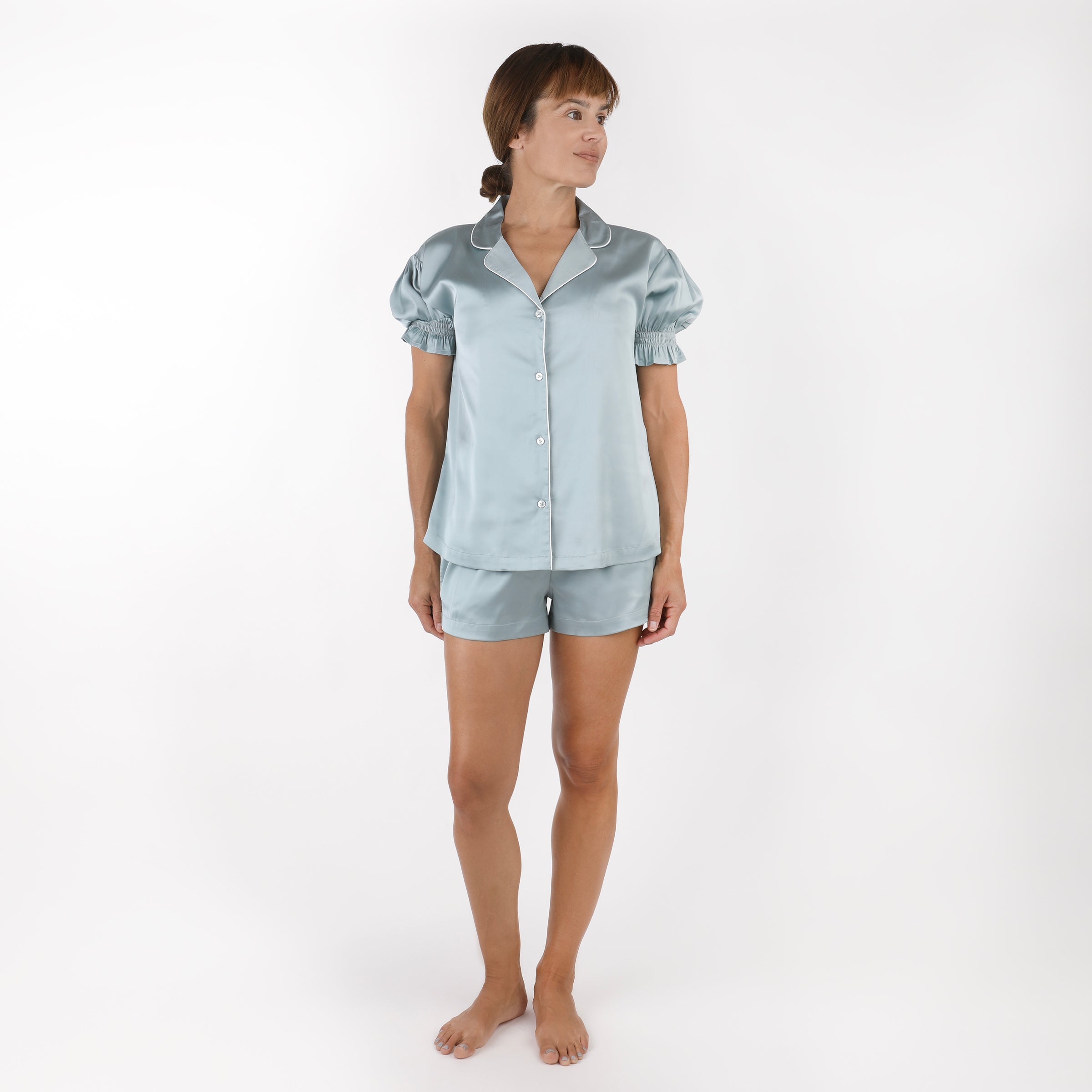 CHLOE SATIN SHORT PAJAMAS - Lenora