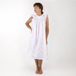 NANCY COTTON EMBROIDERED NIGHTGOWN - Lenora