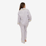 CLASSIC GINGHAM CHECK PAJAMAS W/ RIC RAK TRIM - Lenora