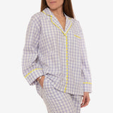 CLASSIC GINGHAM CHECK PAJAMAS W/ RIC RAK TRIM - Lenora