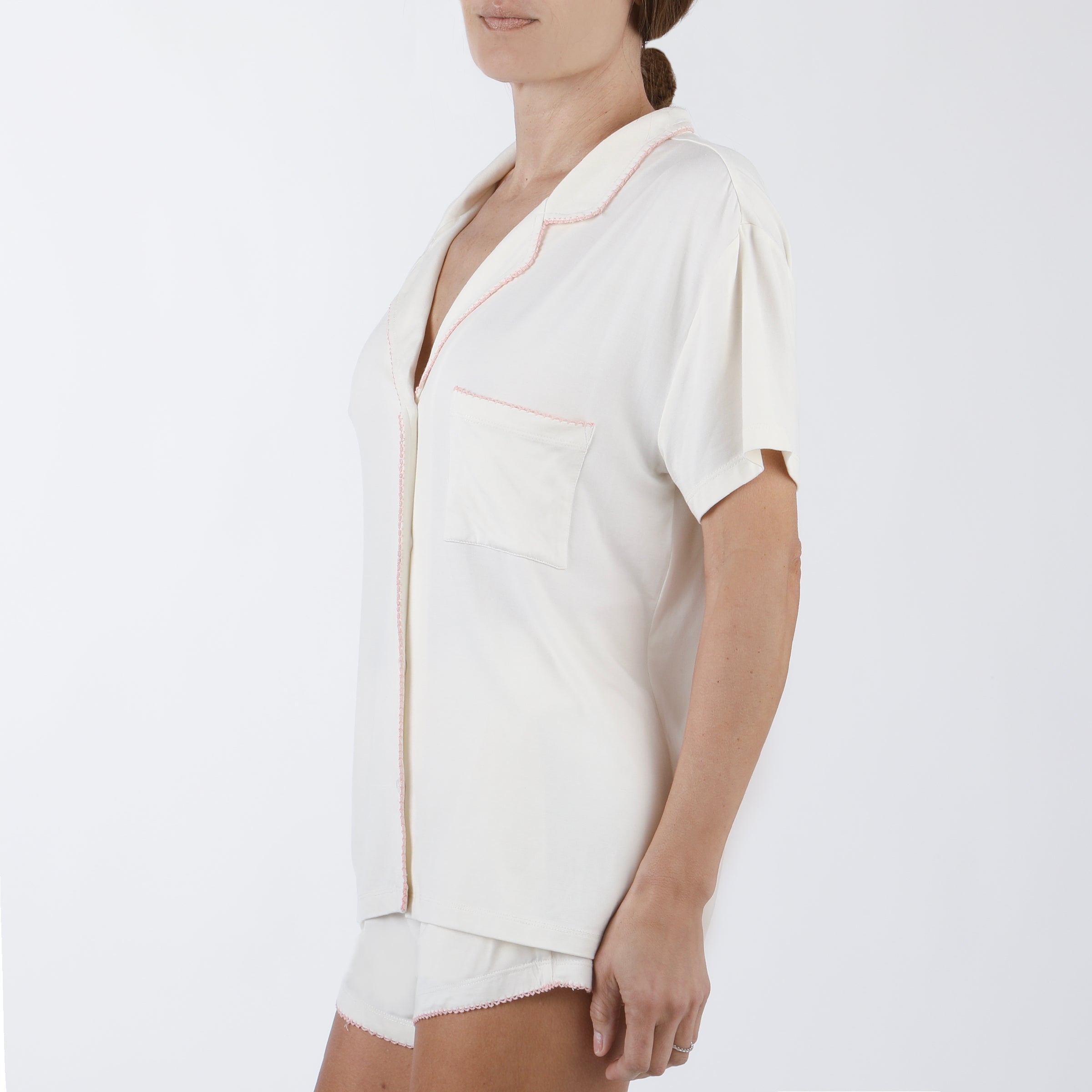 NORA MODAL KNIT SHORT PAJAMAS - Lenora