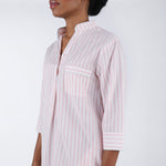 CLASSIC COTTON STRIPED NIGHTSHIRT - Lenora