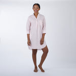 CLASSIC COTTON STRIPED NIGHTSHIRT - Lenora