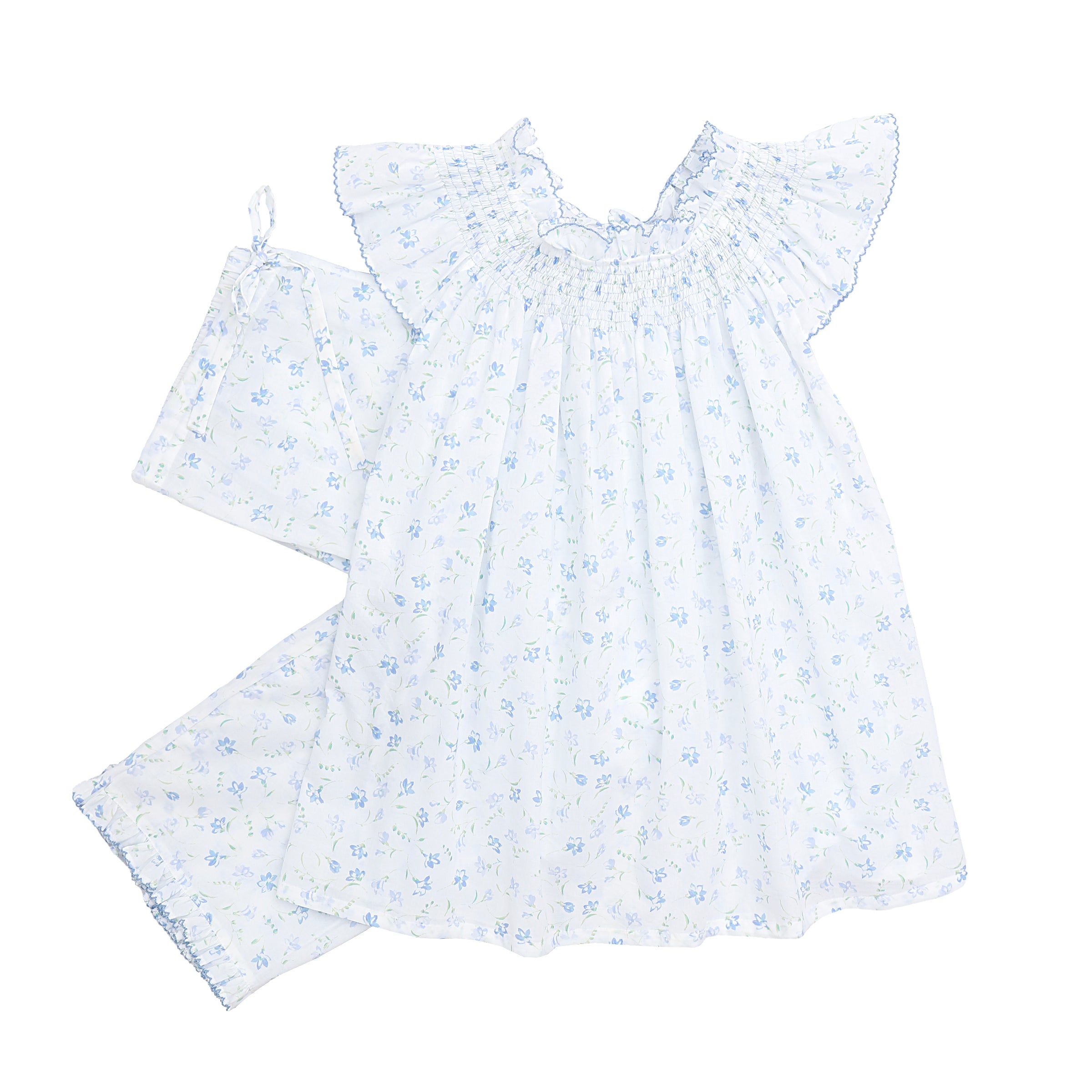 KATY BLUEBELL COTTON PAJAMAS - Lenora