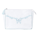 FLORAL BOW LARGE MAKEUP BAG - Lenora