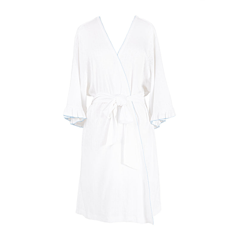 LIZA POINTELLE COTTON ROBE - Lenora