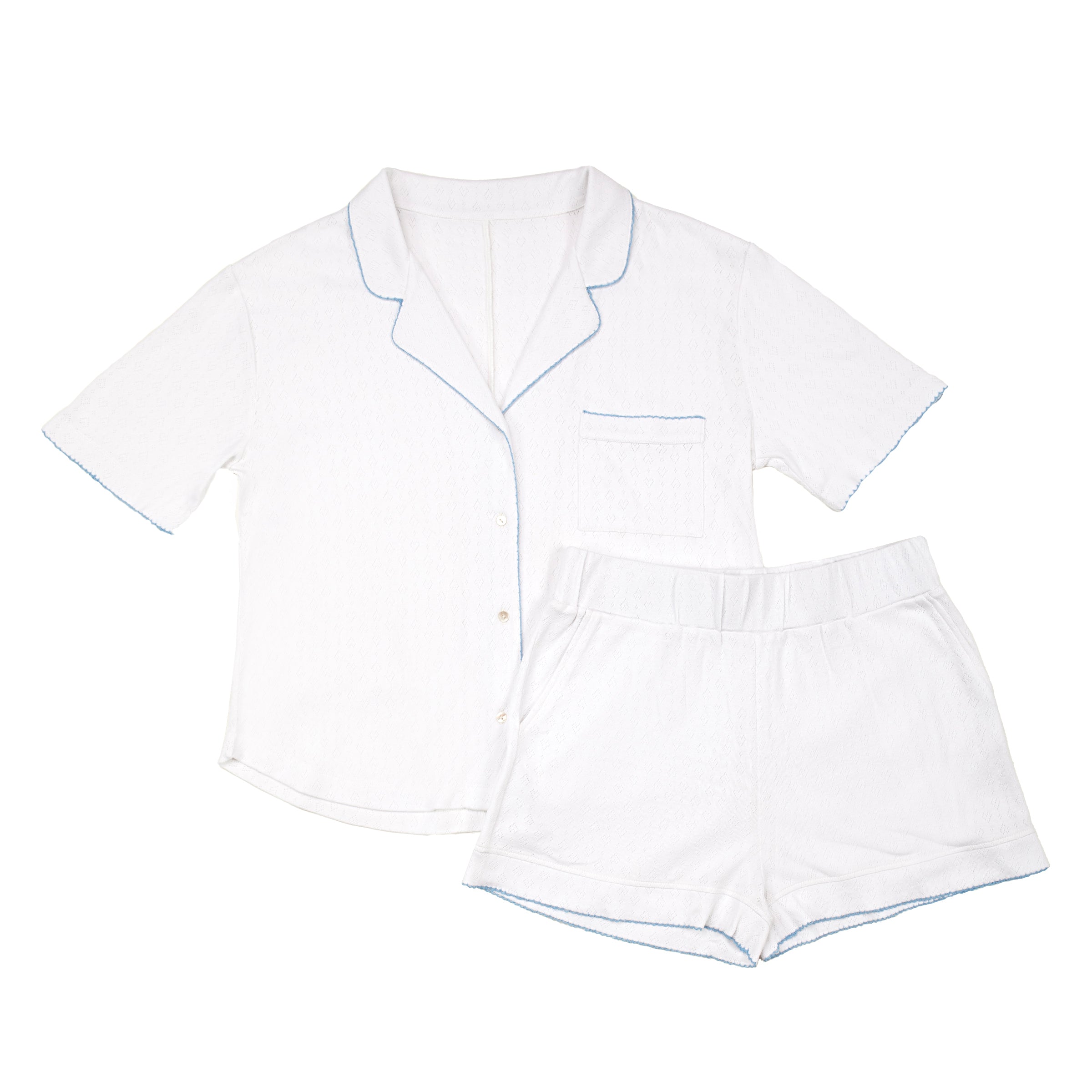 LIZA POINTELLE COTTON SHORT PAJAMAS - Lenora