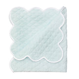 BABY HAND QUILTED SATIN BLANKET - Lenora