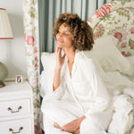 BIRDIE SATIN LONG PAJAMAS - Lenora