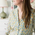 CLASSIC COTTON SHORT PAJAMAS IN LEMON LIBERTY - Lenora