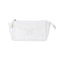 FLORAL BOW SMALL MAKEUP BAG - Lenora
