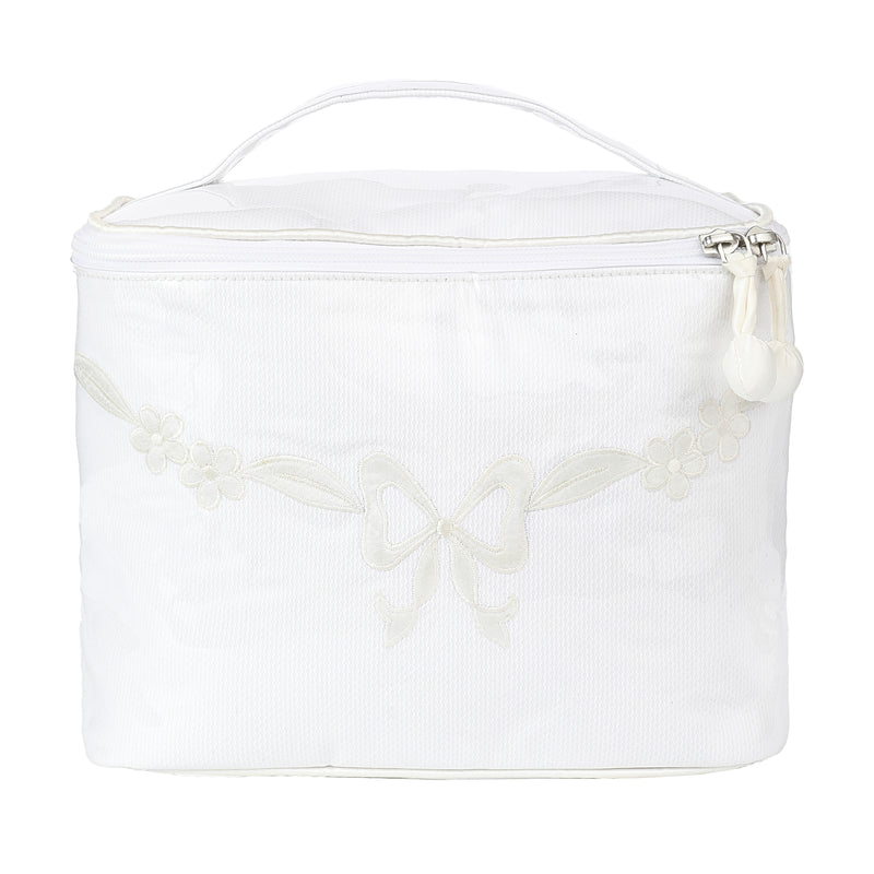 FLORAL BOW TRAIN CASE - Lenora