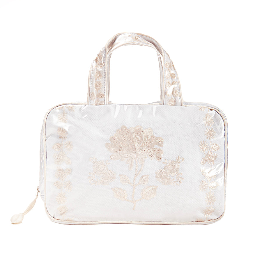 PEONY DOUBLE HANDLE COSMETIC BAG - Lenora