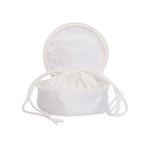 Quilted Satin Round Jewelry Box - Lenora