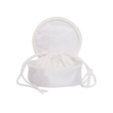 Quilted Satin Round Jewelry Box - Lenora