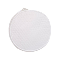 Quilted Satin Round Jewelry Box - Lenora