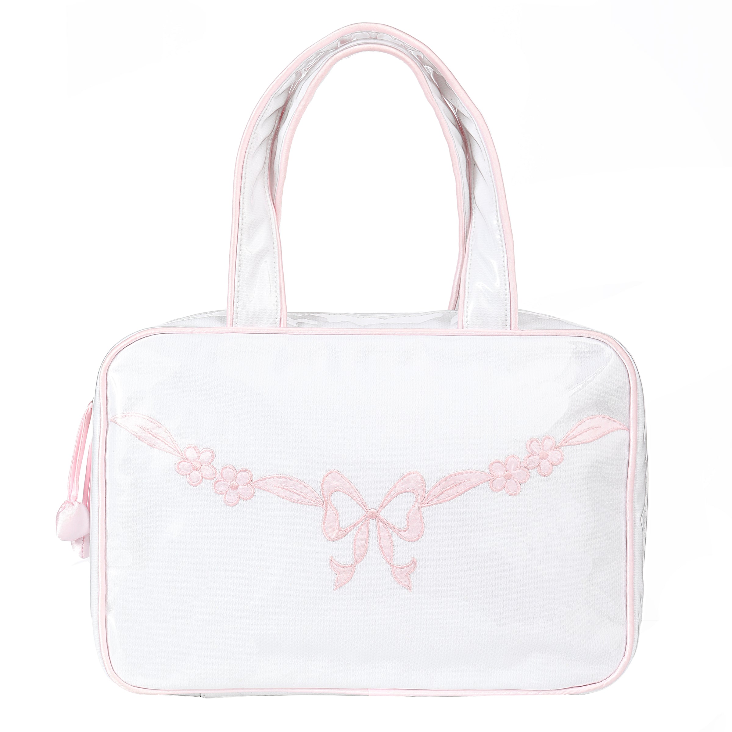 FLORAL BOW HANGING TRAVEL BAG - Lenora