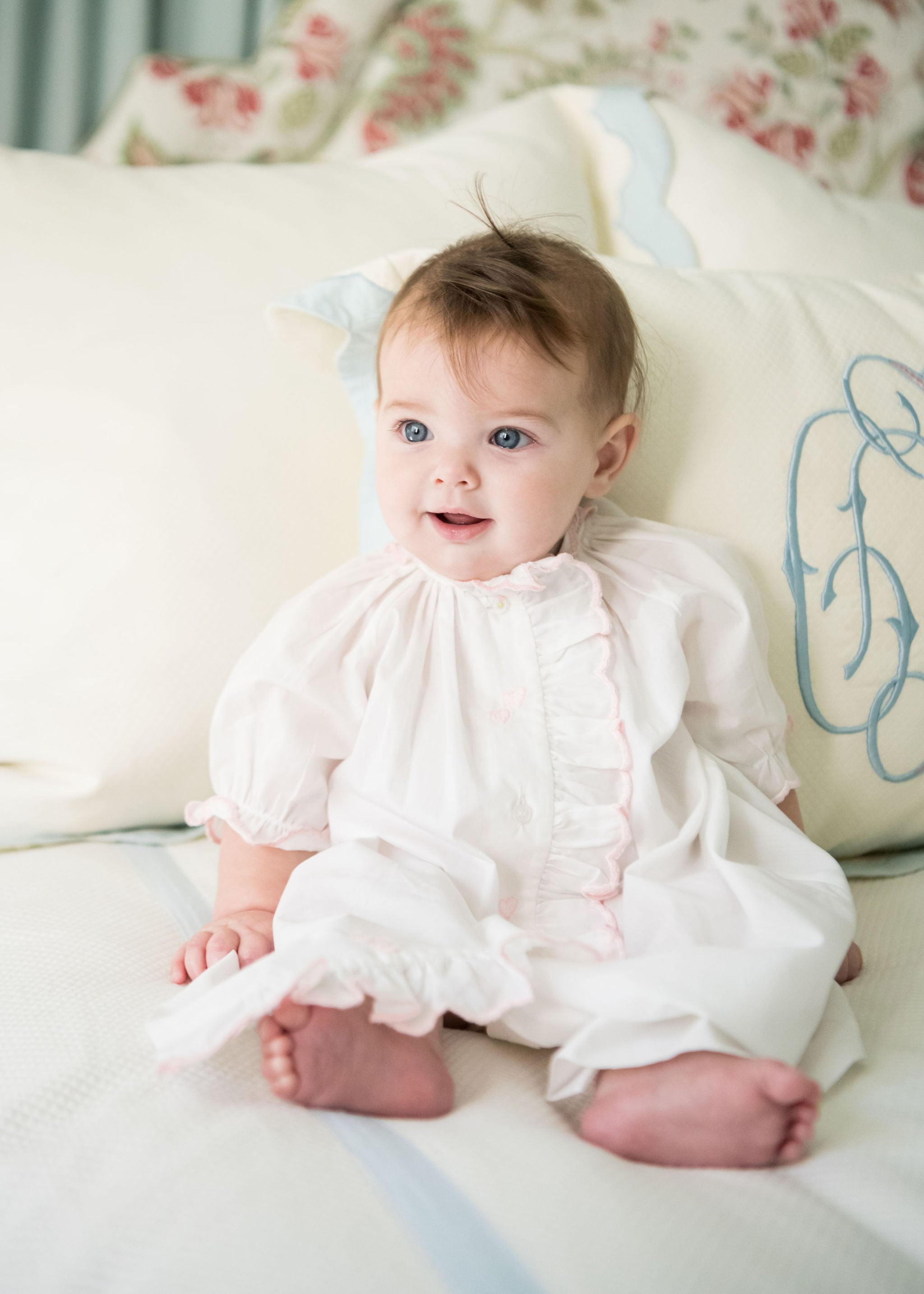 BABY ERIN HEART COTTON DAYGOWN - Lenora