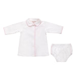 BABY COTTON KNIT LONG SLEEVE DIAPER SET - Lenora