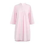 GINGHAM COTTON NIGHTSHIRT WITH RIC RAC TRIM - Lenora